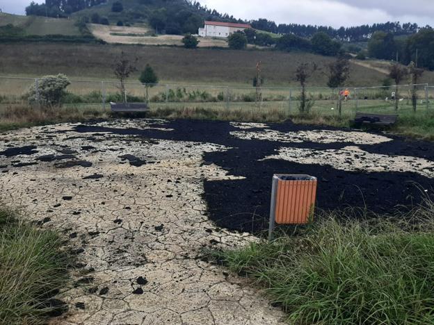 La obra del parque de Mortera sigue sin avances un año después de adjudicarse