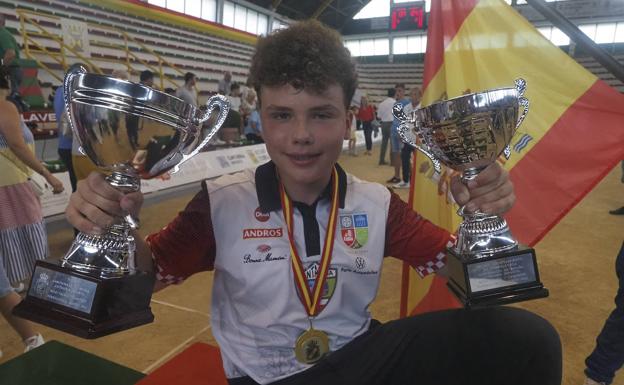 David García gana el Campeonato de España infantil con la última bola