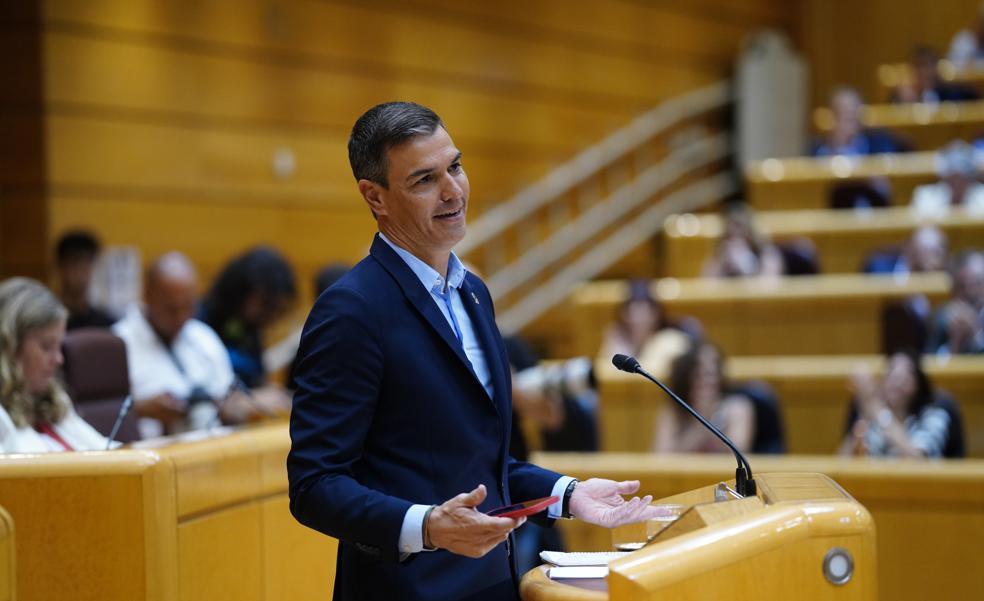 Vídeo: Las mejores frases de Sánchez y Feijóo durante el debate en el Senado