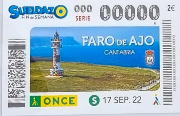 El faro de Ajo pintado por Okuda protagoniza el cupón de la ONCE del 17 de septiembre