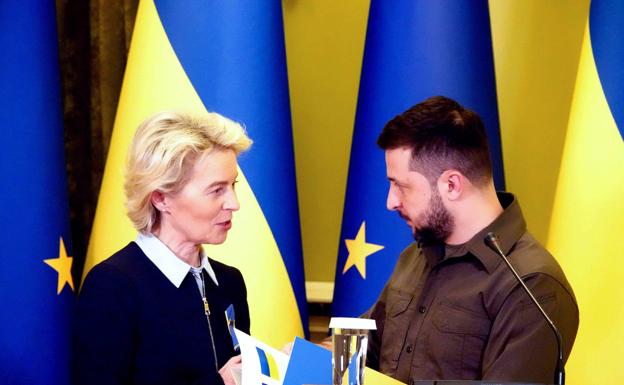 Von der Leyen se reúne con Zelenski para abordar la integración de Ucrania en la UE