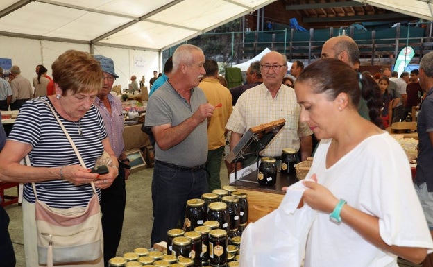 Gran afluencia de visitantes a la Feria de la Miel de Vega de Liébana