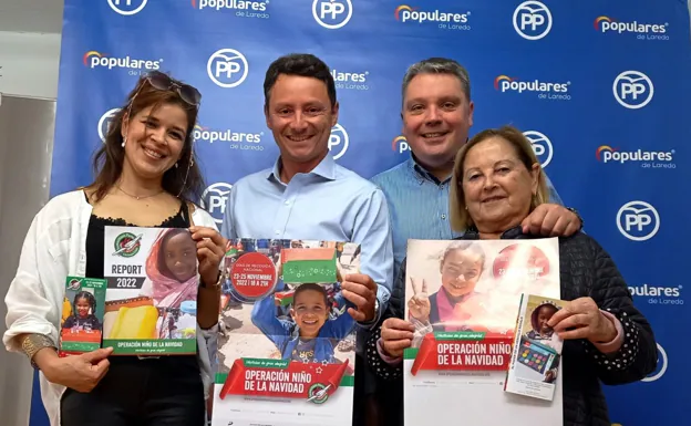 El PP de Laredo colabora con el proyecto solidario 'Operación Niño de la Navidad'