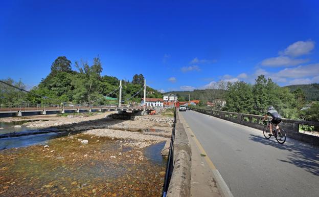 Corte de tráfico por las obras del puente de Virgen de la Peña