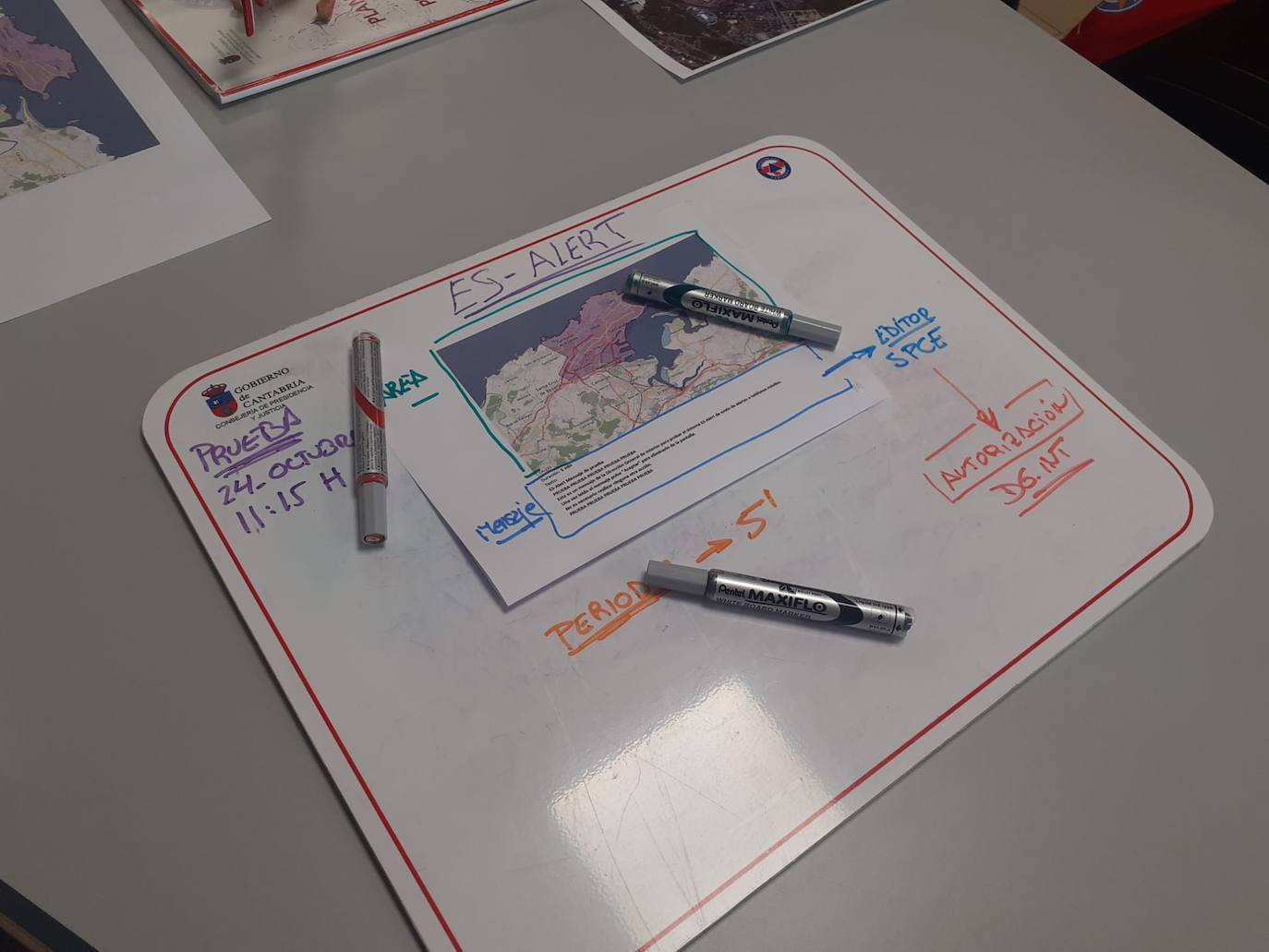 Supervisión de la alerta en la sede del 112