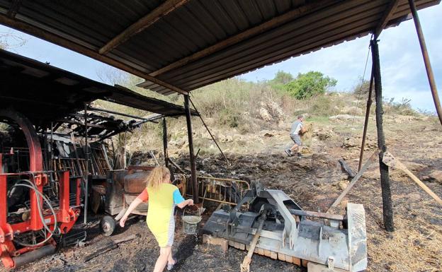 «Veía venir cenizas que parecían meteoritos»