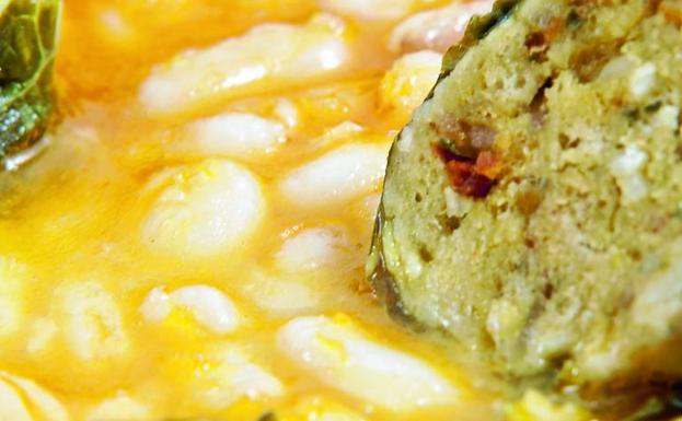 La receta del día: alubias con huevo de berza