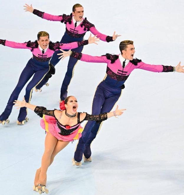 El cuarteto júnior del Alexmar, campeón del mundo