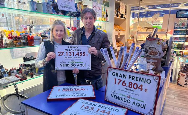 En el quiosco de La Primitiva multimillonaria: «¡Han cambiado dos euros por 27 millones!»