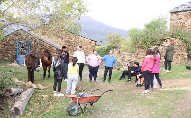 Los estudiantes del Manzanedo se acercan a la vida rural