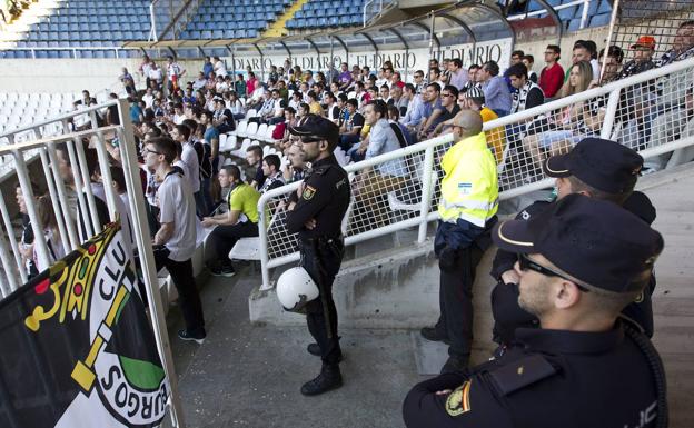 El Racing-Burgos, declarado de Alto Riesgo