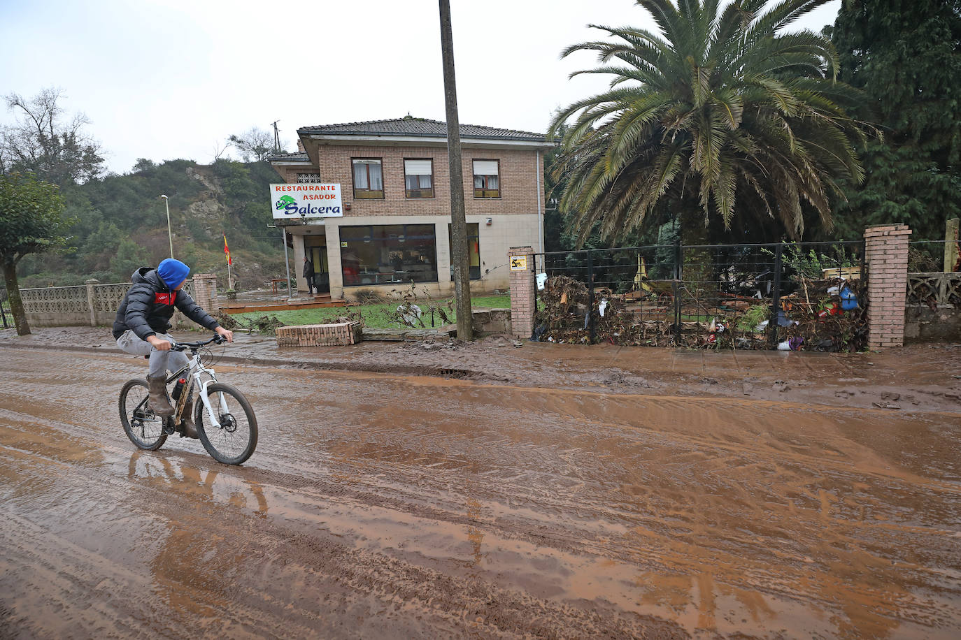 Las inundaciones entre Caranceja y Casar, en imágenes