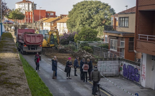 Comienzan las obras para ensanchar la calle Miguel de Unamuno de Santander