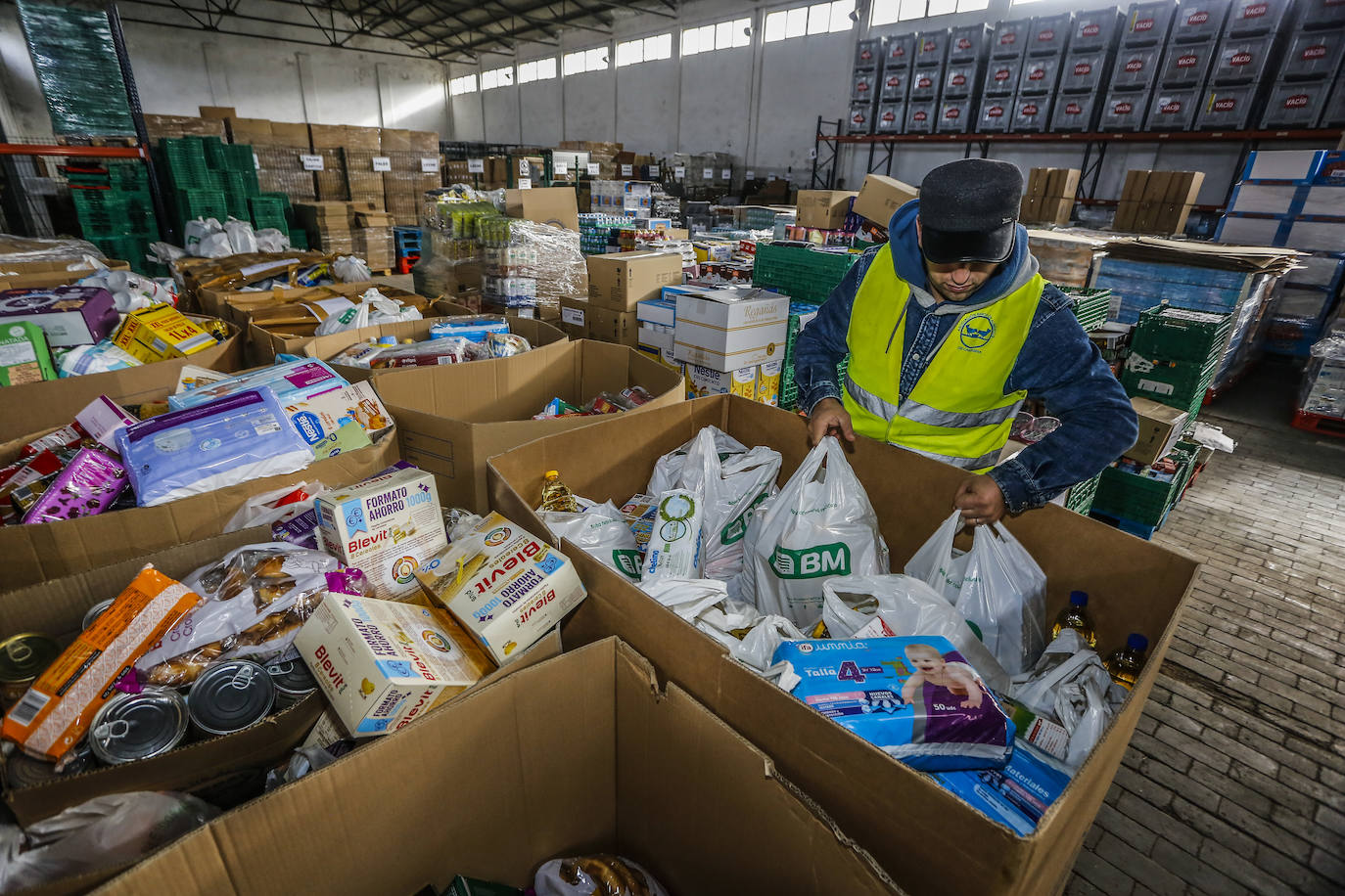 Las imágenes de las cajas repletas de productos tras la Gran Recogida