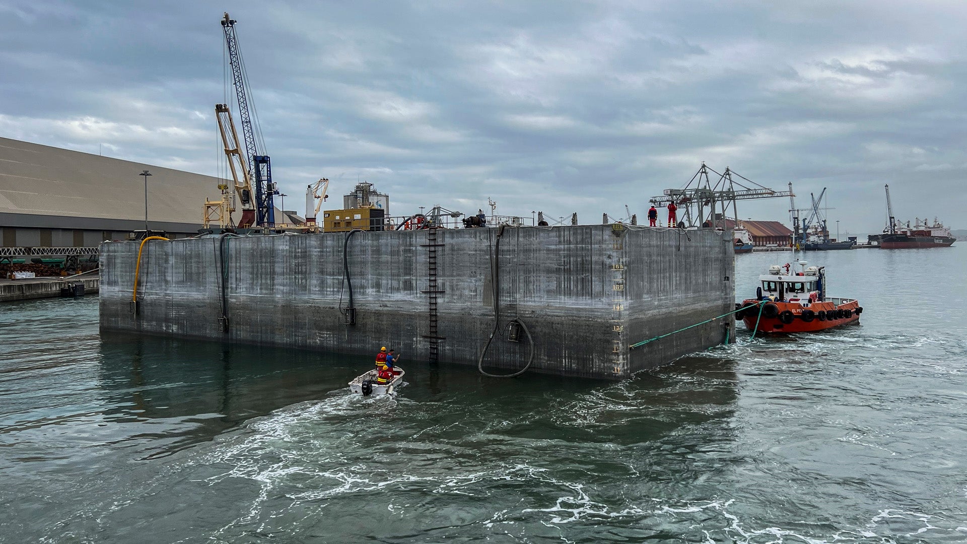 Así se construye el muelle 9 del Puerto