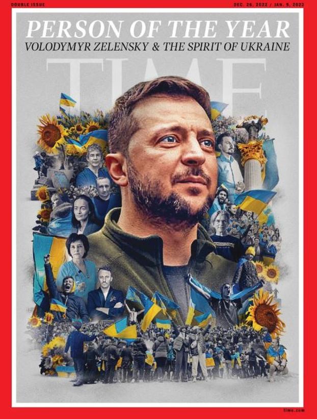 Zelenski, persona del año 2022 para la revista Time