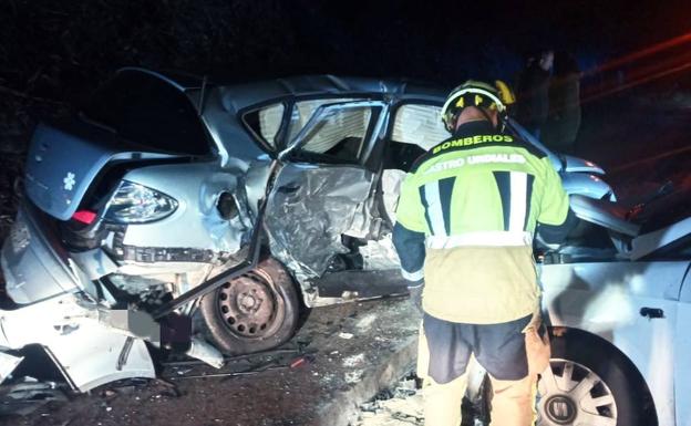 Un aparatoso accidente en Guriezo deja dos heridos esta pasada madrugada