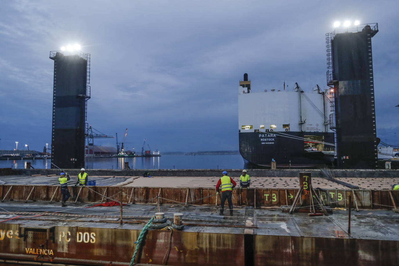 El muelle 9 de Raos toma forma