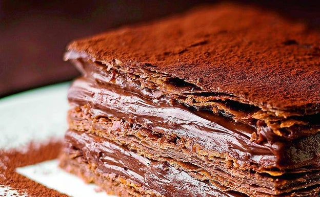 La receta del día: milhojas de chocolate para triunfar en Nochevieja