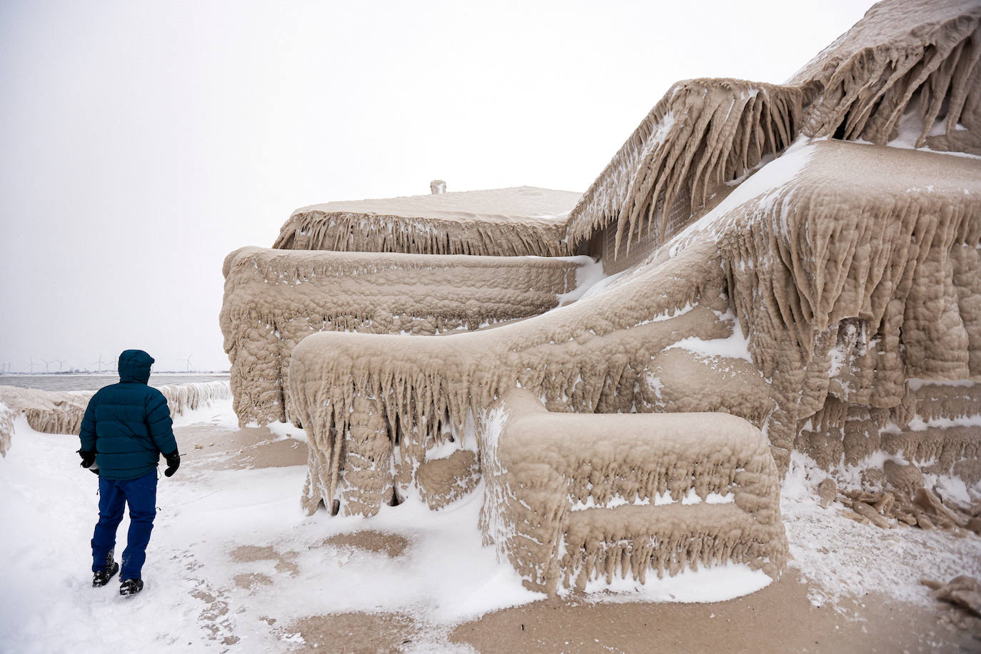 Las espectaculares imágenes que deja la tormenta polar Elliot en Estados Unidos