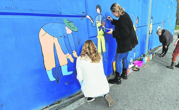 Correpoco estrena su mural 'Promesas'