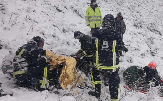 La impresionante caminata en plena ventisca para rescatar a un ganadero en Cabrales