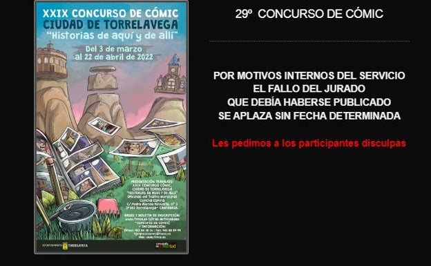 La baja de una funcionaria bloquea el Concurso de Cómic desde hace un año porque nadie tiene su contraseña