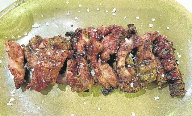 Excepcionales mollejas a la parrilla en La Favorita de Burgos