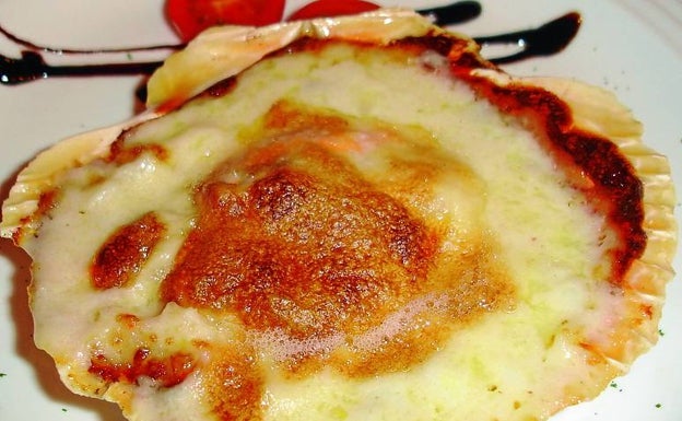 La receta del día: vieiras rellenas gratinadas