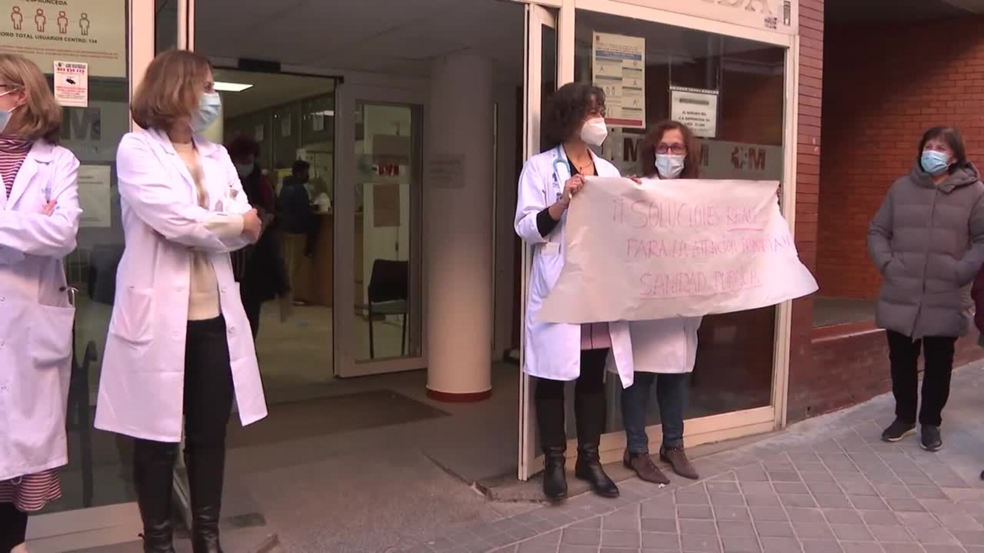 Concentración de médicos de atención primaria en Madrid
