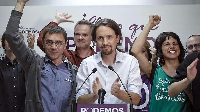 Podemos, cuarta fuerza política con cinco diputados