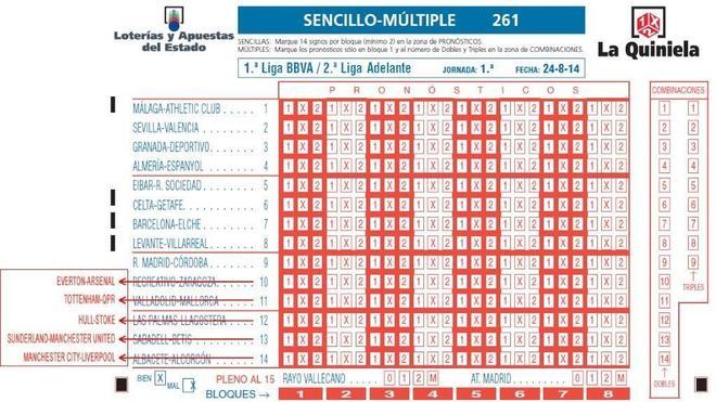 La Quiniela retira los partidos de Segunda por el 'caso Murcia'