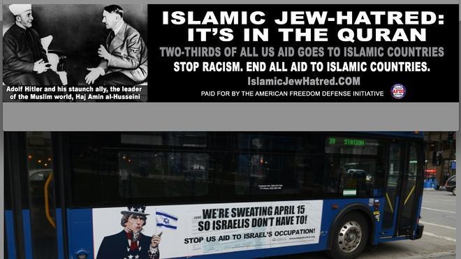 Indignación en Nueva York por una campaña contra el islam en el transporte público