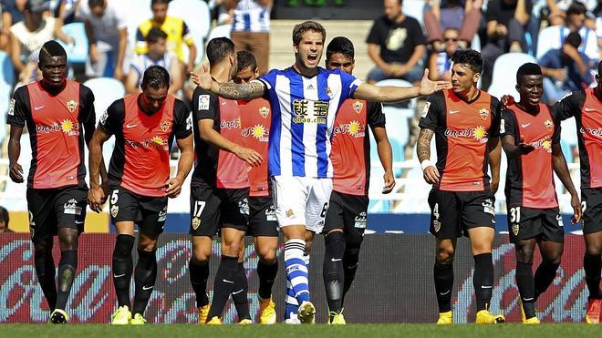 La Real Sociedad reacciona tarde ante el Almería