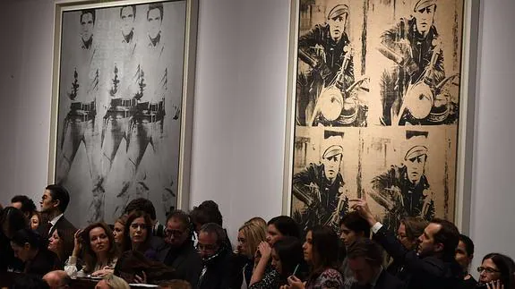 Warhol domina la subasta multimillonaria de Christie's