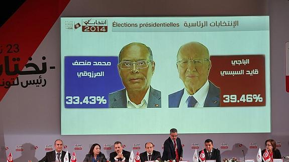 El laico Essebsi y el expresidente Marzuki se disputarán la presidencia de Túnez