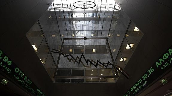 La Bolsa de Atenas se deja un 3,37% tras la decisión del BCE