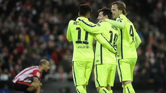 Messi se exhibe en San Mamés