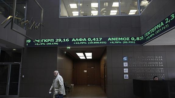 La Bolsa de Atenas se dispara un 9,81% tras el visto bueno del Eurogrupo