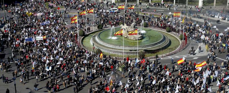 Miles de personas se manifiestan en Madrid contra «el drama del aborto»