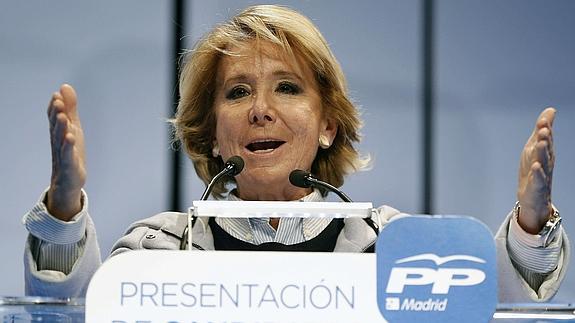Aguirre: «Me gustaría muchísimo que Ciudadanos estuviera en el PP»