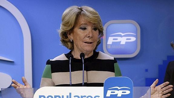 Aguirre: «El PP no está ni mucho menos en su mejor momento»