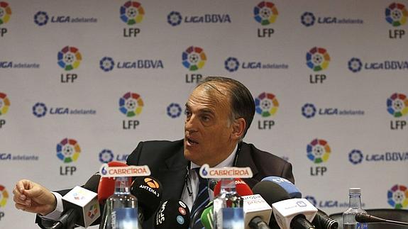 Tebas: «Siempre pido que los partidos en abierto desaparezcan»