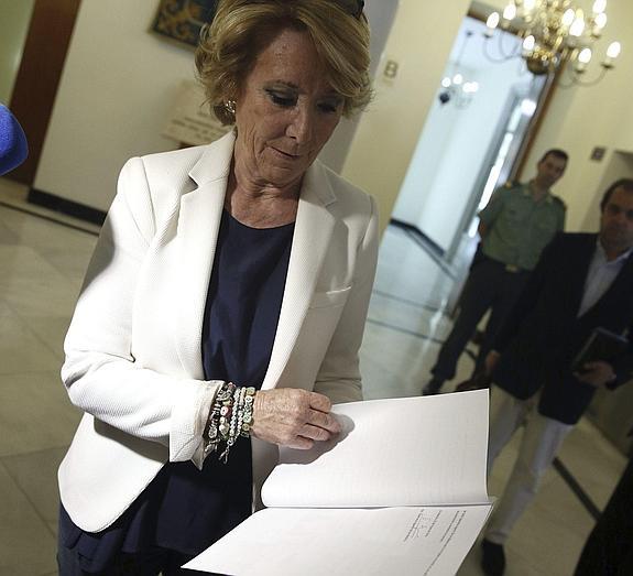 La Agencia Tributaria investiga la filtración del IRPF de Esperanza Aguirre
