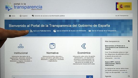 El Portal de la Transparencia recibe tres millones de visitas pero solo 2.085 solicitudes