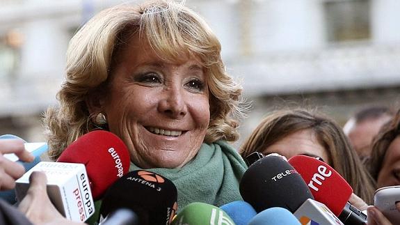 Aguirre ve «alucinante» que el juez sugiera financiación irregular en el PP de Madrid