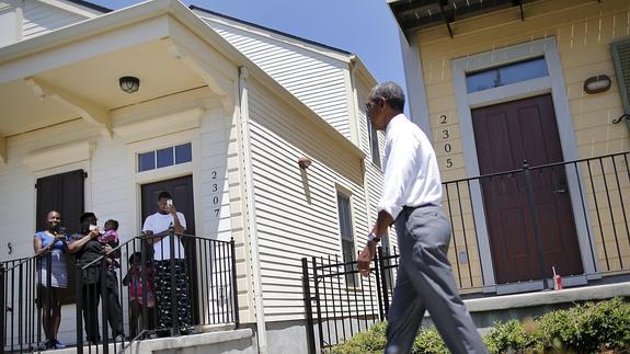 Obama celebra el renacimiento de Nueva Orleans, diez años después del 'Katrina'