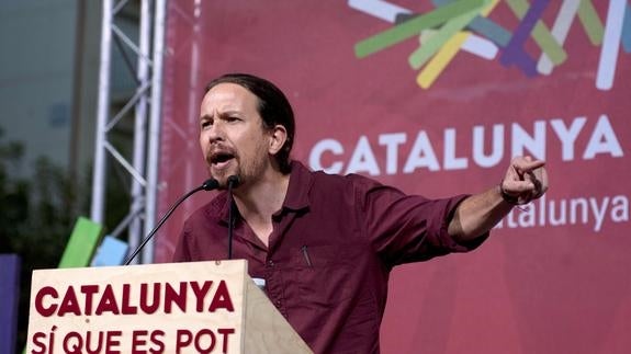 Iglesias evita precisar si todos los españoles tendrían la última palabra sobre la independencia