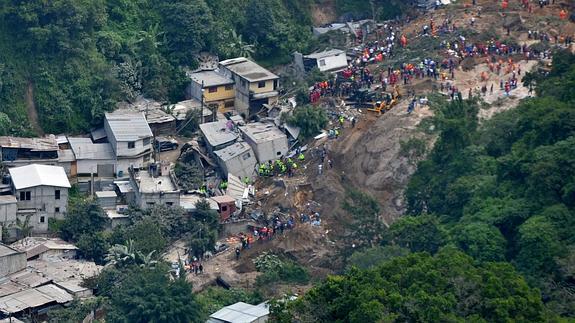 Guatemala descarta hallar más supervivientes del alud cerca de la capital