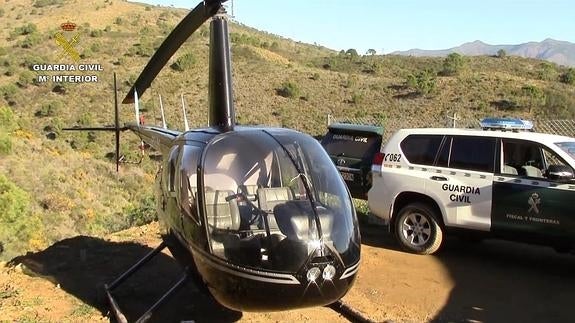 Desarticuladas dos redes que introducían hachís en España en helicópteros